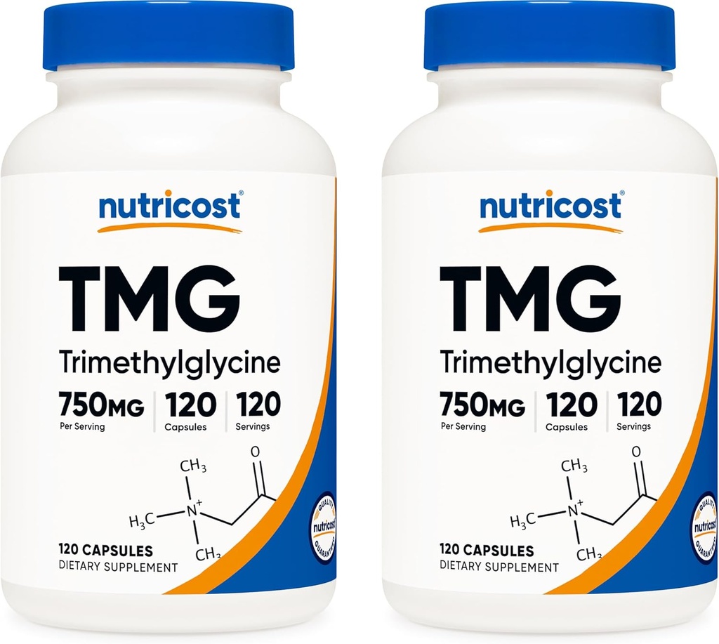 Nutricost TMG 750mg, 120 κάψουλες (2 φιάλες)
