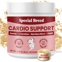 Ειδική υποστήριξη της φυλής Cardio για τα σκυλιά - υποστήριξη της υγείας της καρδιάς με Taurine, CoQ10, οργανική Hawthorne Berry, συμπλήρωμα σκόνης, 120 Scoops, 3.14 oz
