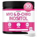 Myo-Inositol & D-Chiro Inositol συμπλήρωμα σε σκόνη (2050mg ανά υπηρεσία Ιδανικό 40:1 Λόγος Myo Inositol, 30 ημέρα προσφοράς) για την ισορροπία ορμονών για τις γυναίκες και την υγεία των ωοθηκών - Tested τρίτο μέρος, Vegan & USA Made