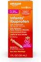Βασική Φροντίδα Infants’ Ibuprofen πόσιμο εναιώρημα, 50 mg/1,25 mL, Berry Flavor συμπυκνωμένες σταγόνες, Dye-free, 1 fl oz (πακέτο του 1)