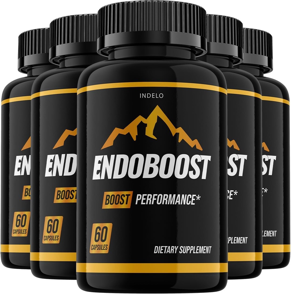 Endoboost for Men, Endo Boost Advanced Performance Supplements, Endoboost Performance, Endobost Reviews (5 Pack - 300 Capsules)