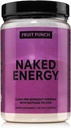 NAKED Fruit Punch Energy - Clean Pre Workout Supplement for Men and Women, Vegan Friendly, No Added Sweeteners, Colors Or Flavors - 30 Servings