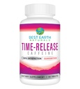Best Earth Naturals Time Release Καφεΐνη με L-Τυροσίνη, Βιταμίνη Β6, Βιταμίνη Β12, Thiamin & More - Συμπλήρωμα Ενέργειας για γυναίκες και άνδρες - 40 Count