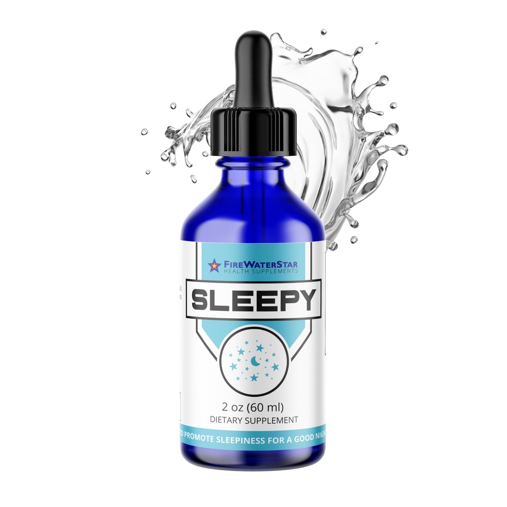FWS Sleepy - Υγρή μελατονίνη με μαγνήσιο, L-Θεανίνη - Natural Sleep Aid - Γρήγορη Δράση Υγρές σταγόνες - σας βοηθά να κοιμηθείτε και να μείνετε κοιμισμένοι για μια καλή νύχτα υπόλοιπο - Ενήλικες, έφηβοι, παιδιά