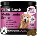 Senior Dog Multivitamin - Essential Dog Βιταμίνες και συμπληρώματα - Γλυκοσαμίνη, Προβιοτικά, Omega Fish Oil για σκύλους Υγεία & Καρδιά- Σκύλοι Βιταμίνες Προμήθειες Υγείας (Duck 90 ct)