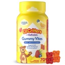 L’il Critters Gummy Vites Daily Gummy Multivitamin for Kids, Vitamin C, D3 for Immune Support Cherry, Strawberry, Orange, Pineapple and Blueberry Flavors, 70 Count Gummies