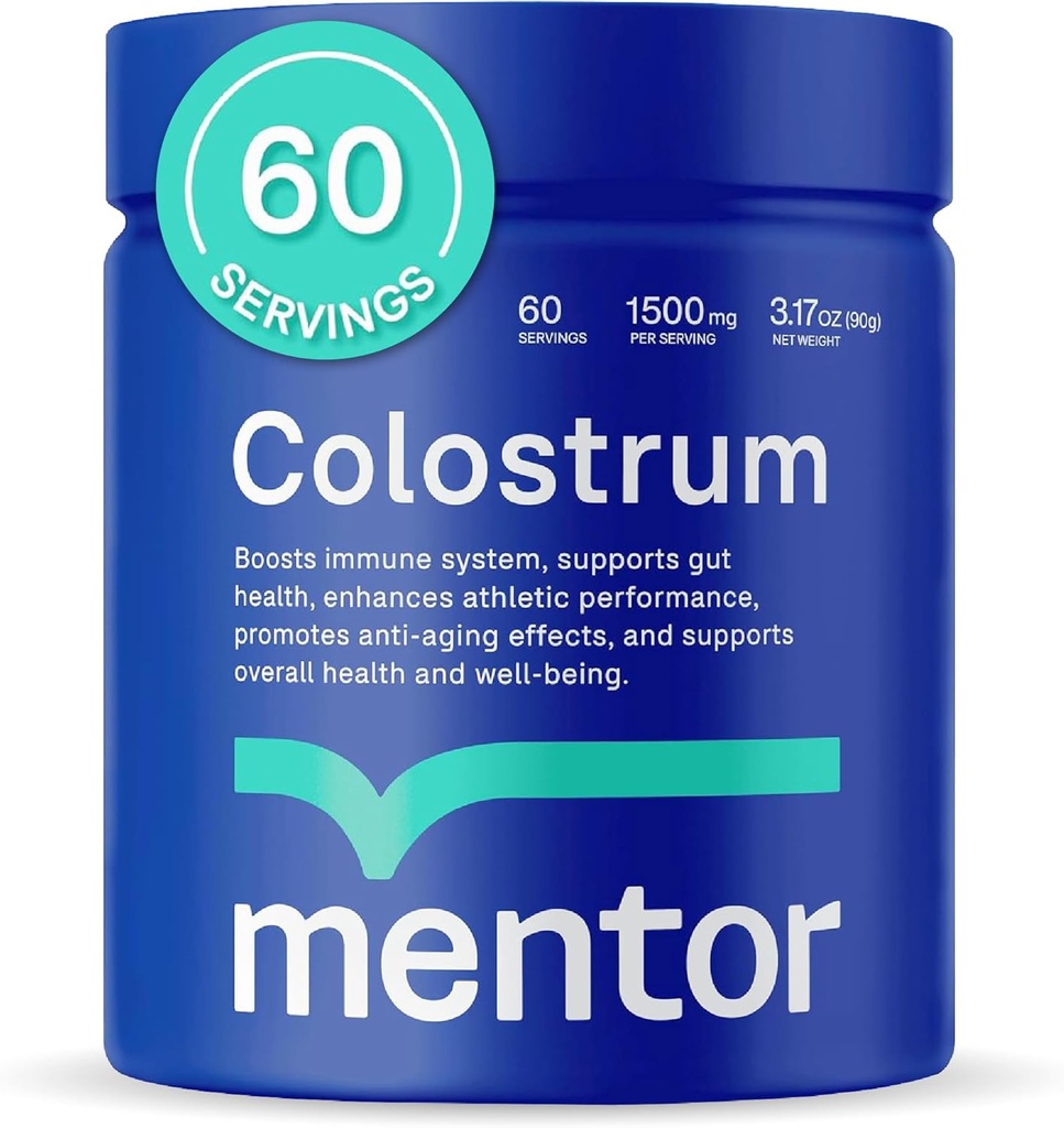 Mentor Colostrum Powder Supplement for Humans - Βιολογικό συμπλήρωμα για την υγεία των ορνίθων, την ανάπτυξη των μαλλιών, την ομορφιά και την ανοσοποιητική υποστήριξη - Πρωτεΐνες του κυττάρου