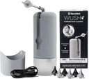 Wush Pro by Black Wolf - The Original Deluxe Water Powered Ear Cleaner with 6 Reusable Replacement Tips by Black Wolf - Safe & Effective for Ear Wax Buildup - Electric Ear Wax Removal Kit (Grey)