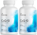 Έγχυση Μέγιστη Περιεκτικότητα Αμιγής CoQ10 600mg 200 Καψάκια Υψηλής Απορρόφησης Χωρίς Γλουτένη Μη ΓΤΟ (2)