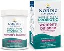 Nordic Naturals Nordic Flora Probiotic Women's Balance - 30 Κάψουλες - 12 Probiotic Strains with 60 Billion Cultures - Εντερική Υποστήριξη, Κολπική Υγεία - Vegan - 30 Υπηρεσίες