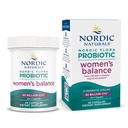 Nordic Naturals Nordic Flora Probiotic Women's Balance - 30 Capsules - 12 Probiotic Strains with 60 Billion Cultures - Intestinal Support, Vaginal Health - Vegan - 30 Servings