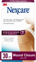 Nexcare Steri-Strip Λήξη του τραύματος, Αναπνεόμενες Λωρίδες Κρατήστε Μικρά Πληγώματα Στερεά Κλειστά, Μεγάλη Μετά Afterμματα ή Συρραφή - 30 Λήψεις Πληγών