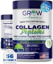 Κολλαγόνο Peptides σε σκόνη 20g με Υαλουρονικό Οξύ & Βιοτίνη - Άγευστη Grass Fed Κόλαγκεν σε σκόνη με Hydrolyzed Τύπου I & III Συμπληρώματα κολλαγόνου - Μαλλιά, νύχια, δέρμα & κοινή υποστήριξη - 56 Σερβιέτες