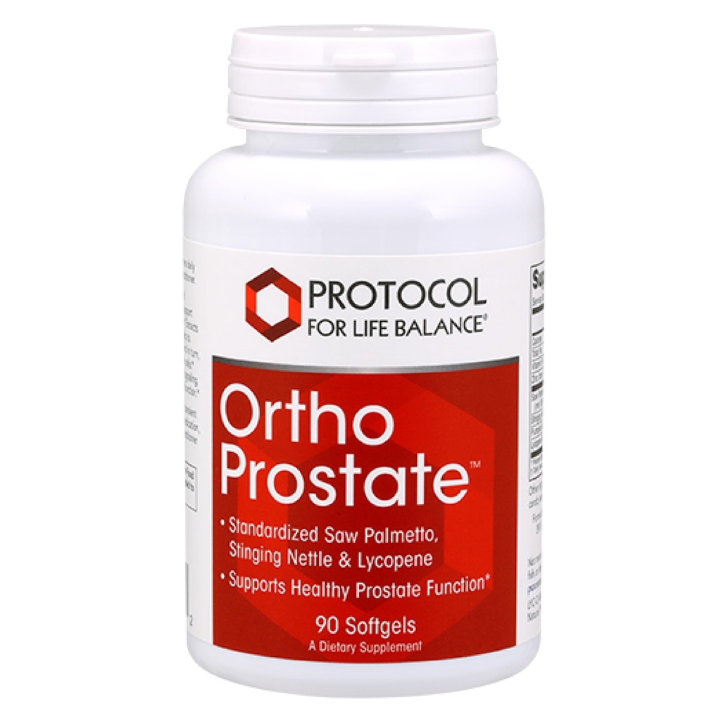 Protocol for Life Balance Ortho Prostate - Men's Prostate Health Supplement* - with Saw Palmetto Extract, Stinging Nettle Extract & Zinc Gluconate - 90 Softgels