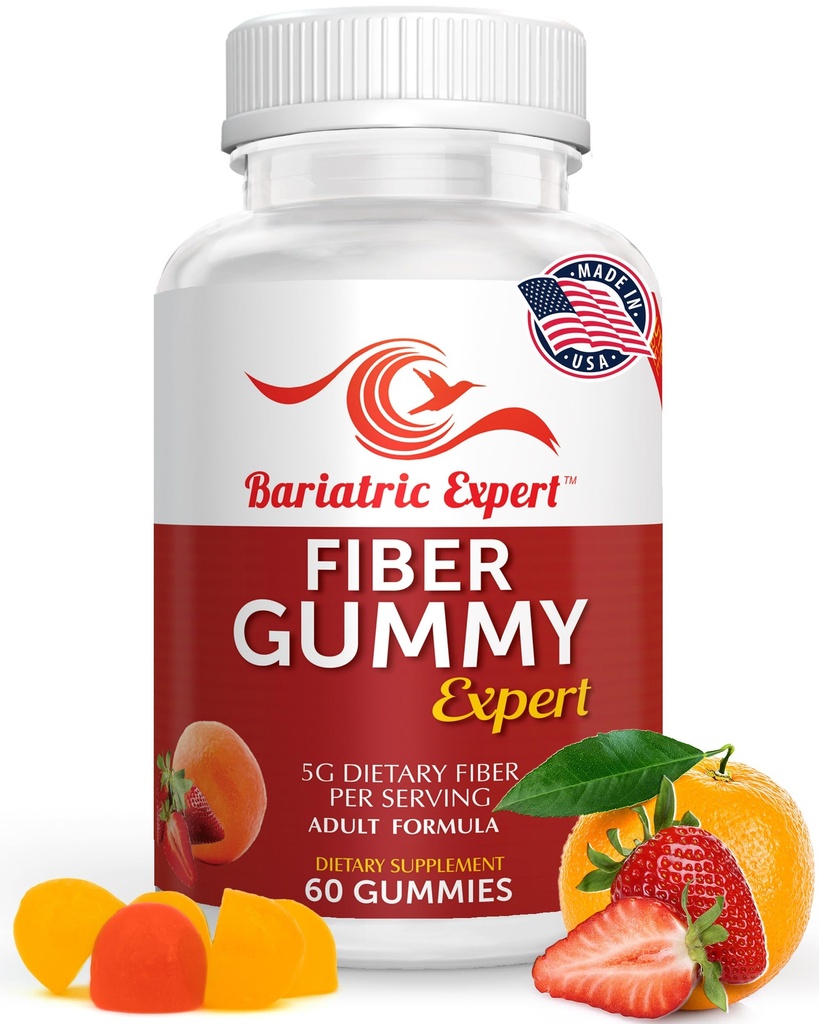 Bariatric Expert Fiber Βιταμίνη – Γρήγορο συμπλήρωμα διατροφής για ενήλικες μετά τη βαριατρική χειρουργική, 60 Count