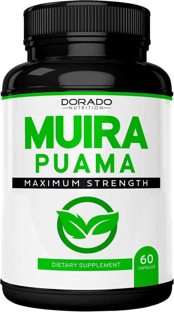 Muira Puama Root Extract 1000mg για άνδρες και γυναίκες - Premium Κάψουλες - 60 Count - Zero Fillers - Τρίτος Παρέλασης Δοκιμασμένο - Χωρίς γλουτένη και μη-GMO - ΗΠΑ Κατασκευασμένο - Εγγύηση Ποιότητας - Δοκιμάστηκε για Ικανότητα & Καθαρότητα