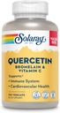 SOLARAY Quercetin Bromelain & Vitamin C, ανοσοποιητικό σύστημα, ιγμορίτιδα, αναπνευστική & αντιοξειδωτική υποστήριξη δραστηριότητας, Vegan, 500mg Quercetin & 1.235mg VIT C, 60 ημέρα εγγύηση, 75 υπηρεσίες, 150 VegCaps