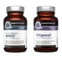 Ποιότητα ζωής Kinoko Platinum AHCC 750 mg και εκχύλισμα Oligonol Lychee - για την υποστήριξη του ανοσοποιητικού, υγιή γήρανση