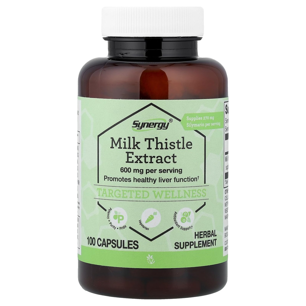 Vitacost Synergy®, Milk Thistle Extract, 100 Capsules (300 mg per Capsule)