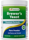 Best Naturals 100% Αμιγής Ζυθοποιεία Ζύμες σε σκόνη - 16 oz - Υποστήριξη για την αύξηση της προσφοράς γάλακτος μαστού Κατά τη διάρκεια του θηλασμού, Γαλουχία, Digestive Health