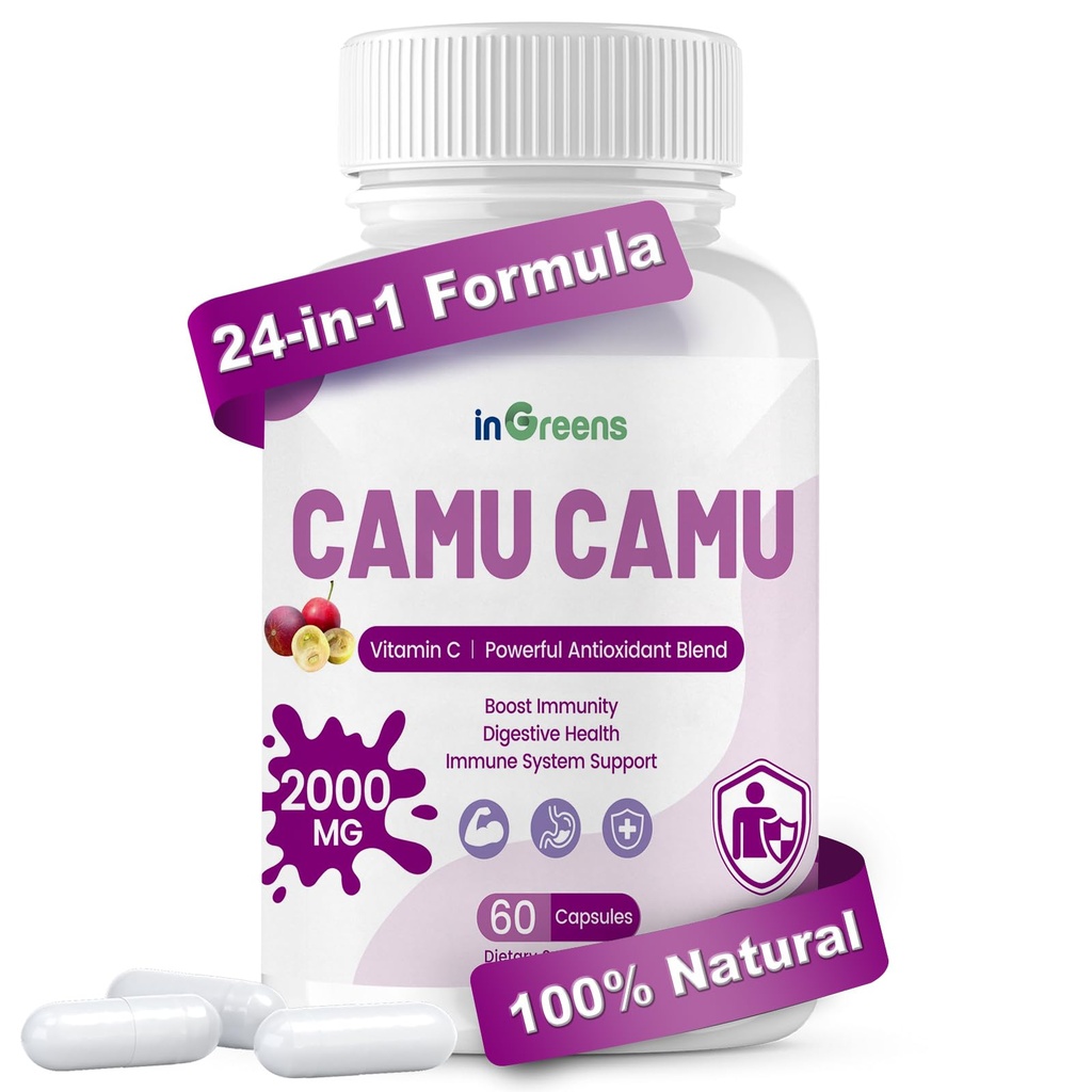 Organic Camu Camu Κάψουλες 2000mg 