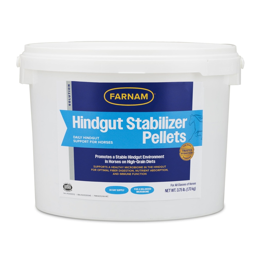 Farnam Stabilizer Pellets, Daily Digestive & Immune Supplement for Horses Helps Reservate a Balanced Microbiome for Optimal Digestion