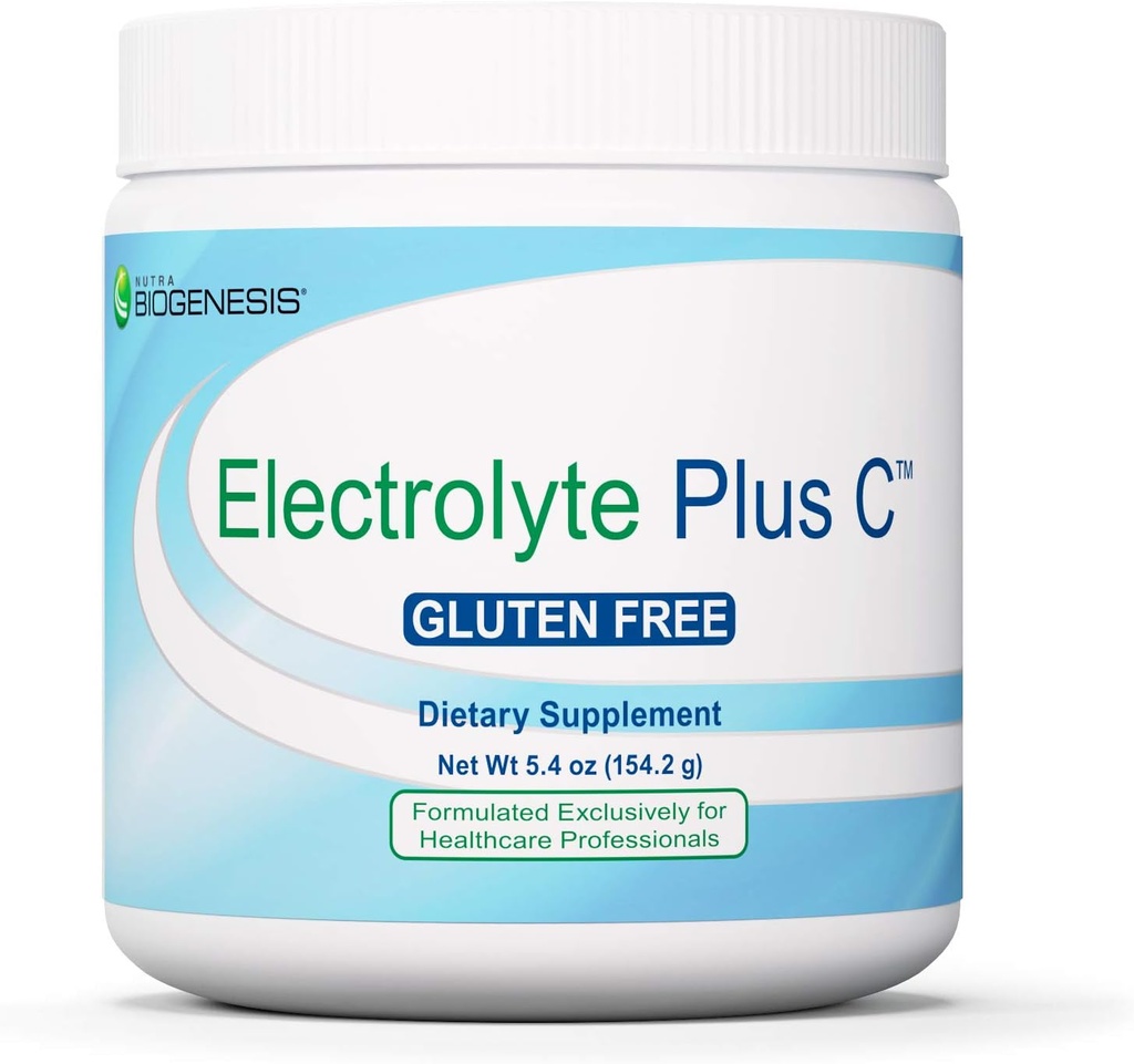 Nutra BioGenesis Electrolyte Plus C - Ενυδάτωση σε σκόνη, Ηλεκτρολυτές σε σκόνη Μείγμα Ποτού με Μαγνήσιο, Κάλιο, Αντιοξειδωτικά, Β Βιταμίνες & Βιταμίνη C για Φυσική Ενέργεια - 5,4 oz (154 g)