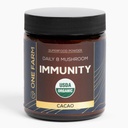 Organic 8 Mushroom Immunity Powder, Non-GMO - Turkey Tail, Chaga, Cordyceps, Shiitake, Reishi, Maitake, Lion's Mane, και Mesima - Vegan Mushroom Supplement in a Resealable Glass Jar