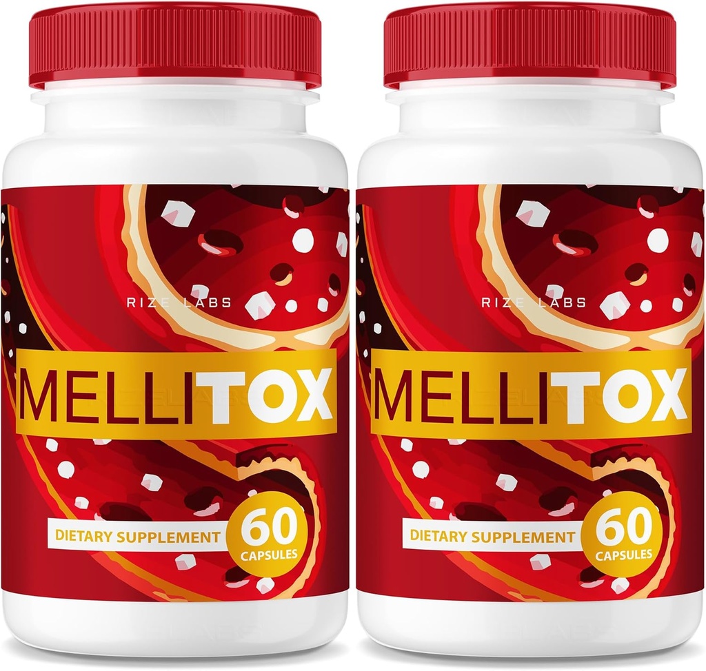 (2 Pack) MelliTox Capsules, MelliTox Supplement Body Detox, MelliTox Maximum Strength Formula, MelliTox Pills for Healthy Cells, MelliTox Pastillas Review (120 Capsules)