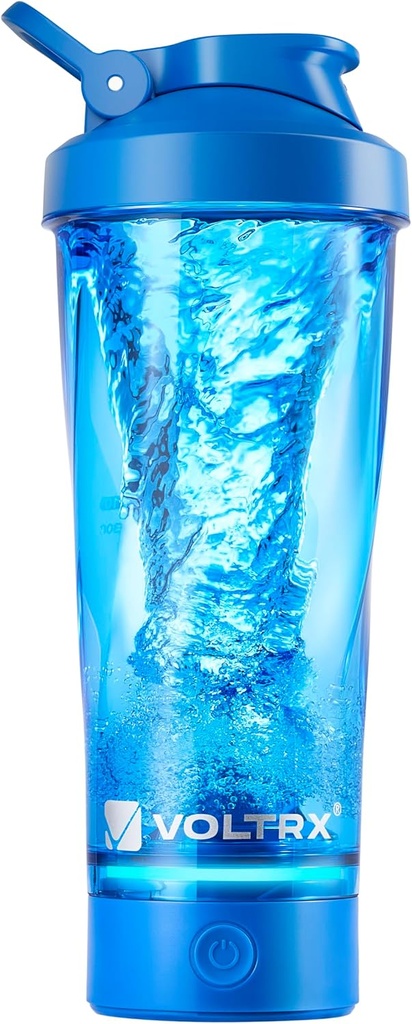 VOLTRX Premium ηλεκτρικό μπουκάλι αναδευτήρα πρωτεϊνών, Κατασκευασμένο με Tritan - BPA Free - 24 oz Vortex Φορητό κύπελλο αναμείκτη /USB C επαναφορτιζόμενο κύπελλα αναδευτήρα για ανακινήσεις πρωτεϊνών