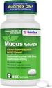 GenCare - Mucus Relief DM (150 Count Value Bottle) Dextromethorphan HBr 20mg Guaifenesin 400mg | Generic Mucus Relief DM | Immediate Release Uncoated Cough & Mucus Expectorant Pill