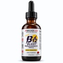 Briker Labs B12 Blast Methylcobalamin 5000mcg, Μεγάλη γεύση Υπογλώσσια Υγρή Ενέργεια Βιταμίνες - Vegan B12 Βιταμίνες, Παρατεταμένη Ενέργεια και Κυτταρική Υγεία Συμπλήρωμα - 59-Ημέρες σερβιρίσματος