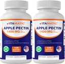 Vitamatic Apple Pectin 700mg – 120 κάψουλες χορτοφαγικής ανά φιάλη 