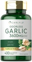 Carlyle Odorless Garlic Supplement | 400 Softgels | Herbal Extract Pills | Non GMO, Gluten Free Formula
