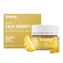 Troomy Reishi Calm Gummies Φυσικό ανανάς Ροδάκινο Γεύση, χωρίς ζελατίνη, χωρίς γλουτένη και χορτοφάγους - 30 κόμης