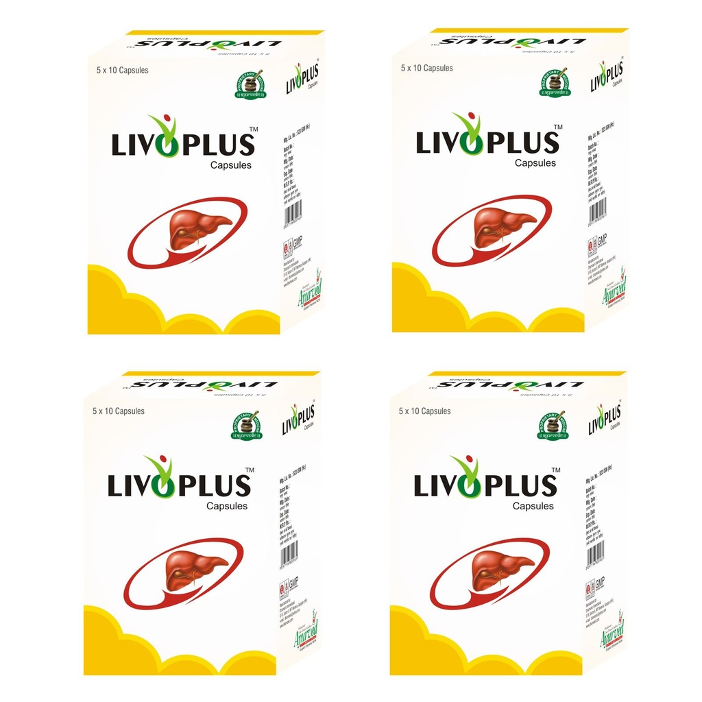 Livoplus Liver Health Supplement, Natural Liver Cleanse, Detox & Repair Pure Herbal Formula for Men and Women - 200 Κάψουλες