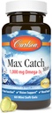 Carlson - Teen's Max Catch Minis, 1000 mg Omega-3s, Εγκεφαλική Υγεία, Υποστήριξη Οράματος, Υγεία Mood, 60 Softgels