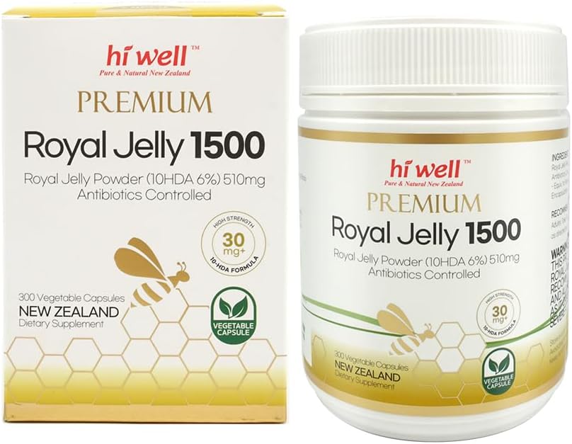 Γεια σας Premium Royal Jelly 1500 300VegeCapsules