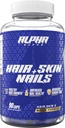 Alpha Supps Hair, Skin, and Nails Supplement for Women - Vibrant HSN Health and Strength with Biotin, Collagen, and Vitamins to Support Hair Growth, Thickness, and Skin Radiance - 90 Κάψουλες