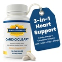 CardioClear7 - Συνένζυμο Q10 (CoQ10) 100mg και PQQ 10mg συμπλήρωμα υγείας καρδιάς με Shilajit - Supports Κυκλοφορία, Κυτταρική Ενέργεια & Καρδιαγγειακή Υγεία - 30 κάψουλες