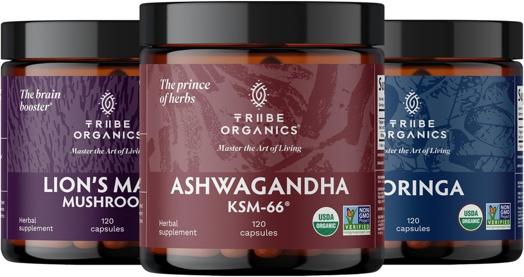 Πολεμιστής Τρίο - KSM-66 Ashwagandha - Moringa - Lions Mane