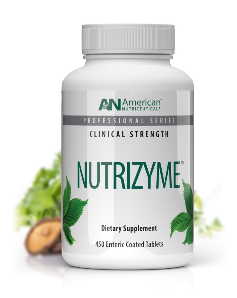Vitality C American Nutriceuticals - Nutrizyme- Πρωτολυτικά ένζυμα για την υποστήριξη της αποκατάστασης - Υποστηρίζει Θεραπείες, Κυκλοφορία, Ανοσία - Bolsters Digestion - 450 Κάψουλες / 5 Μήνες Προμήθεια