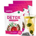 LULUTOX Detox Τσάι - Βότανο ανάμειξη με Dandelion, Ginseng, και Ginger - Υποστηρίζει ένα υγιές βάρος, Digestive Υγεία - Vegan, όλα φυσικά, Laxative-Free - Ροδάκινο Γεύση (3 Pack x 28 εξυπηρετούν)