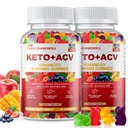 (2 Πακέτο) Keto Apple Cider Vinegar Gummies, Keto ACV Gummy Συμπλήρωμα διατροφής, Advanced 1500mg ACV Gummies with Folate, B12、B6 και Keto Υποστήριξη για γυναίκες άνδρες, Ζελατίνη- Δωρεάν, Vegan & μη-GMO (Multi-Flavor)