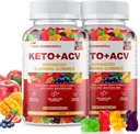 (2 Πακέτο) Keto Apple Cider Vinegar Gummies, Keto ACV Gummy Συμπλήρωμα διατροφής, Advanced 1500mg ACV Gummies with Folate, B12、B6 και Keto Υποστήριξη για τις γυναίκες άνδρες, Ζελατίνη- Δωρεάν, Vegan & μη-GMO (Multi-Flavor)