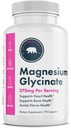 Magnesium Glycinate - 275mg per Serving, Made in The USA, Vegan, Non-GMO, Gluten-Free, and Dairy-Free - 90 Capsules