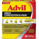 Advil Sinus Congesion and Pain, Sinus Relief Medicine, Pain Reliever και Fever Reucer με Ibuprofen και Phenylefrine HCl - 50 Επικαλυμμένα δισκία