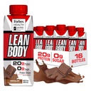 LABRADA NUTRITION - Lean Body ETA Whey Protein Shake, Convenient On-The-Go Meal Replacement Shake for Men & Women, 20 γραμμάρια πρωτεΐνης – Zero Sugar, Λακτόζη & Χωρίς γλουτένη, Σοκολάτα (Pack of 16)
