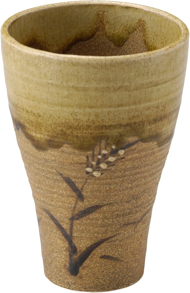 万古 Burn Lightweight Reinforced Free Cup (Large) bi-doro Ear of Wheat Picture 2 – 14331